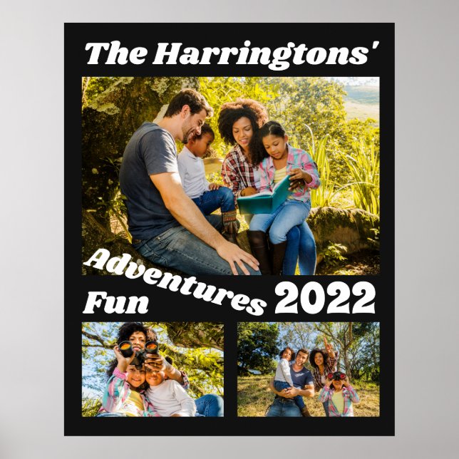 Poster Photos et texte personnalisés (Devant)