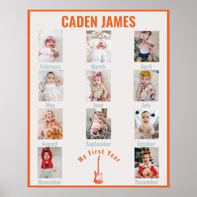 Poster Photos mensuelles du premier anniversaire de Rocks (Devant)