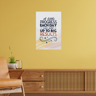 Poster phrases de motivation courtes, un léger progrès