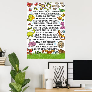 Poster Phrases Whimsical pour enfants Conception