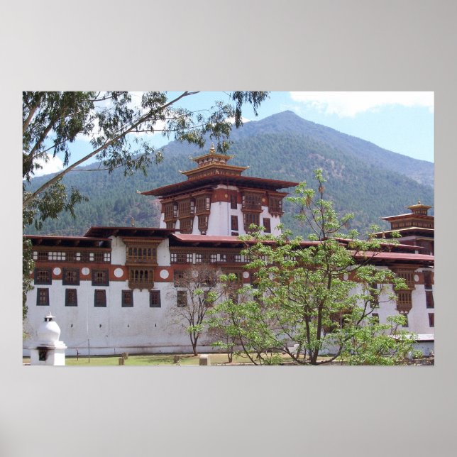 Poster Phunaka Dzong (Devant)