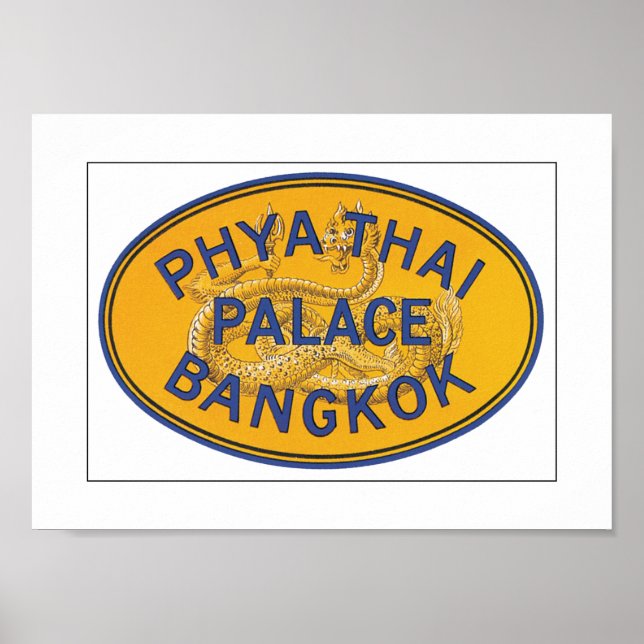 Poster Phya Thai Palace Bangkok (toile) (Devant)