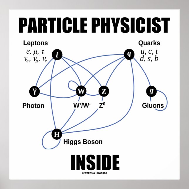 Poster Physicien des particules à l'intérieur (Higgs de m (Devant)
