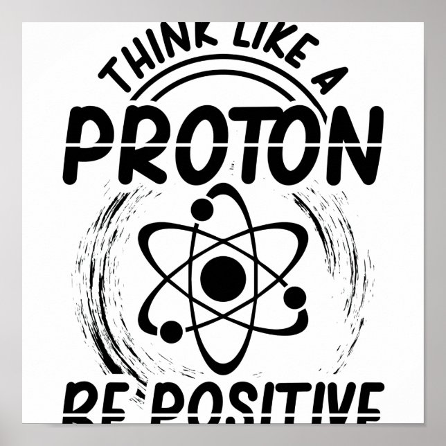 Poster Physique des protons | Physicist Student Professio (Devant)