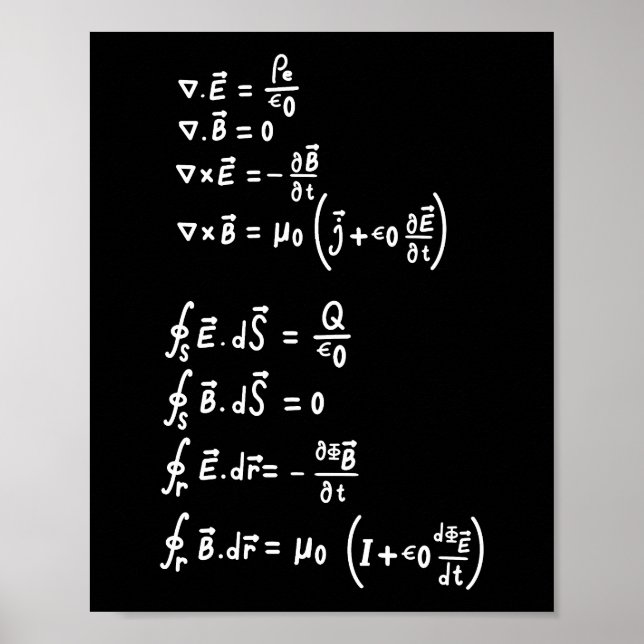 Poster Physique Math Formule Étudiants Enseignant Invitat (Devant)