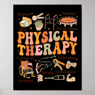 Poster Physique Thérapiste Pt Pta Automne Thanksgiving Ph