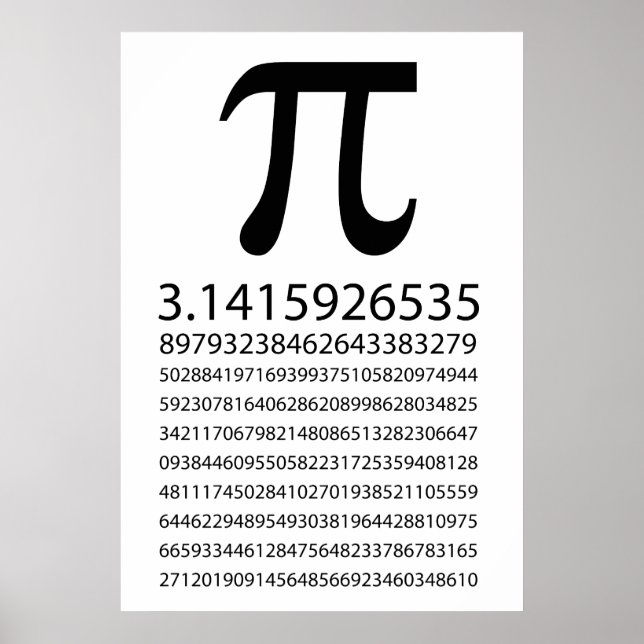 Poster Pi (Devant)