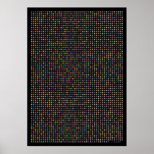 Poster Pi art - Pi à la 3,141ème décimale