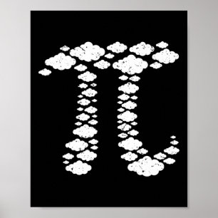 Poster Pi Dans Le Ciel. Pi 3.14. Pi Jour 3.14. Pi Day Fun