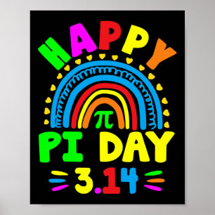 Poster Pi Day 2025 Pi Day Rainbow