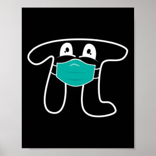 Poster Pi Day 2025 Pi Portant Un Masque Chemise Math Pour