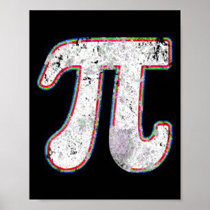 Poster Pi Day 2025 Retro Vintage Math Enseignante Femmes 