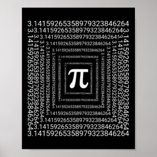 Poster Pi Day 3.14 Math Enseignant Enfants Garçons Filles