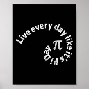 Poster Pi Day Chaque Jour Mathématiques Calculs Géométrie