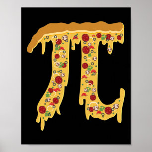 Poster Pi Day Funny Nerdy Pizza Pi 3.14 Symbole Math Alim