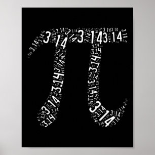 Poster Pi Day - Geek Nerd - Love Math Pi Symbole - Kids M
