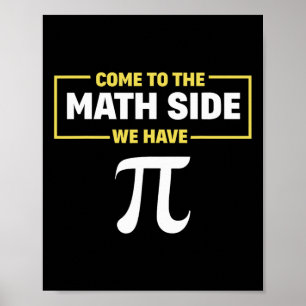 Poster Pi Day Math Geek Arrivé Au Côté Math Nous Avons Pi
