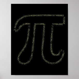 Poster Pi Day Math Pi 3.14 Numéros Pour Hommes Femmes Et 