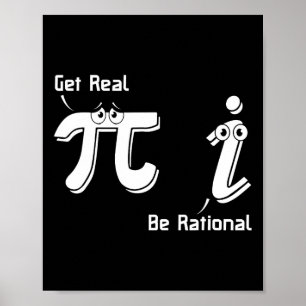 Poster Pi Day Obtenir Réel Être Rationnel Irrationnel Nom