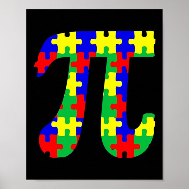 Poster Pi Day Sensibilisation sur l'autisme Pour Les Ense (Devant)