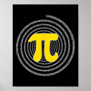 Poster Pi Day Spiral Pi Math Science Pour Pi Day 3.14