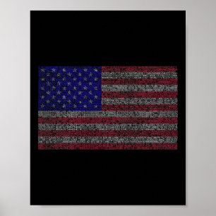 Poster Pi Day Usa Drapeau Math 3.14 Mars 14