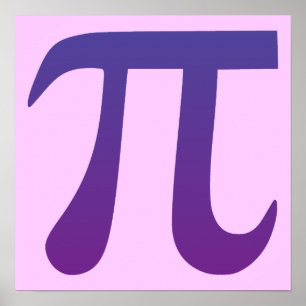 Poster Pi en violet