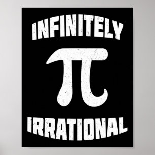 Poster Pi Infiniment Irrationnel Pi Day 314 Math Geek Ner