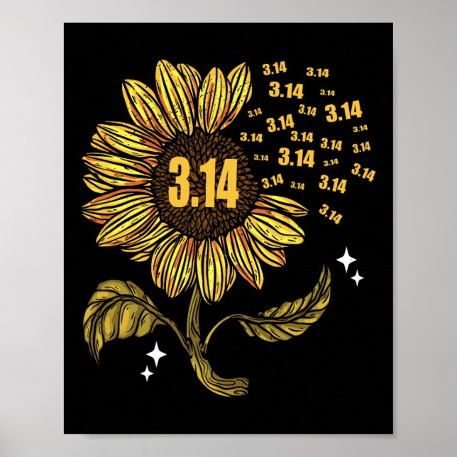 Poster Pi Jour 3.14 Numéro Symbole Pour Enseignant Math (Devant)