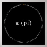 Pi, L'Affiche Mathématique Irrationnelle Constante