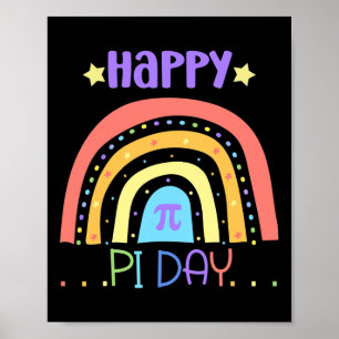 Poster Pi Math Enseignants Étudiants Funny International