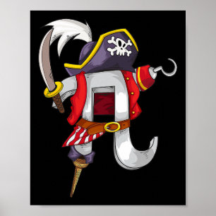 Poster Pi Pirate Chemise Cool Pi Mathématiques Amateurs D