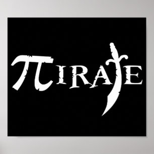 Poster Pi Symbol Pirate