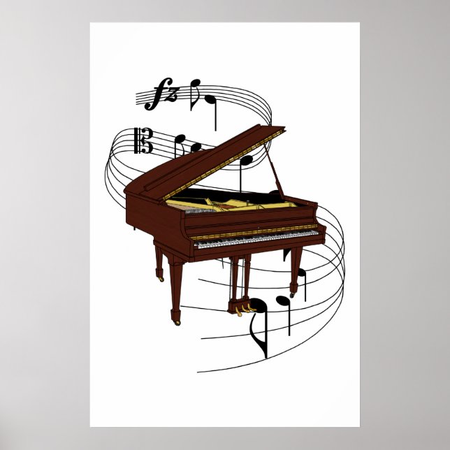 Poster Piano (Devant)