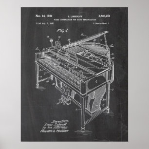 Poster Piano-brevet