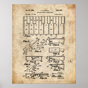 Poster Piano-brevet