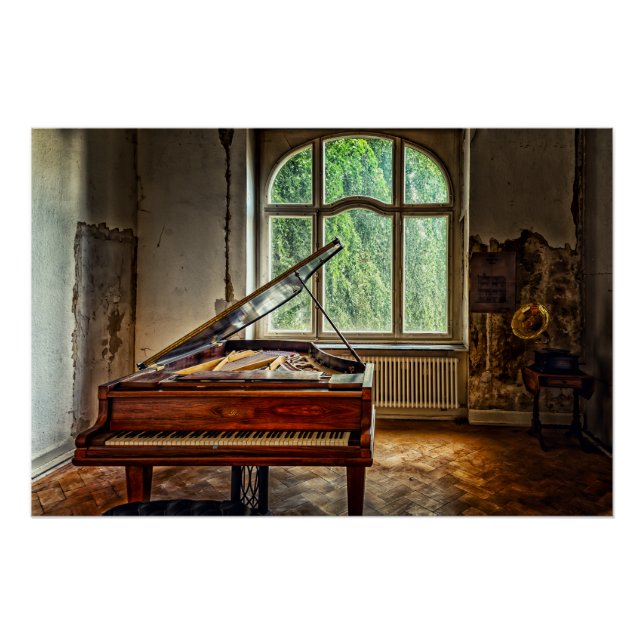 Poster Piano dans la Villa (Devant)