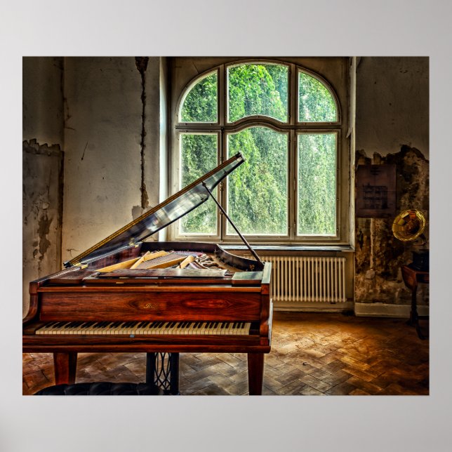 Poster Piano dans la Villa (Devant)