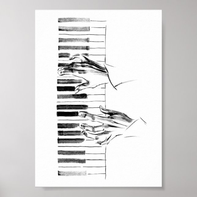 Poster Piano music (Devant)