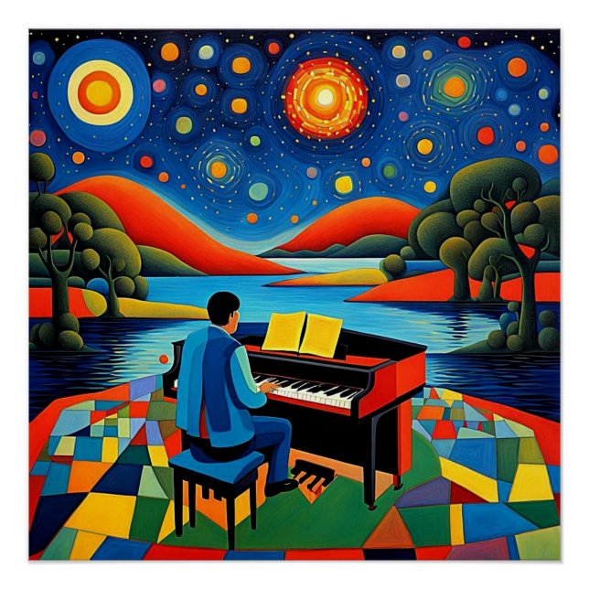 Poster Piano Player 1 (Devant)