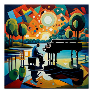 Poster Piano Player 2