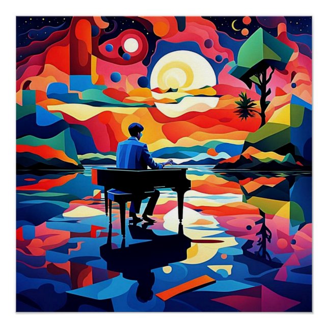 Poster Piano Player 7 (Devant)