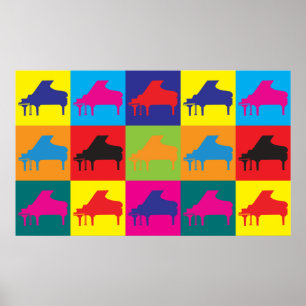 Poster Piano Pop Art