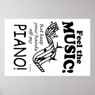 Poster Piano Sentez La Musique