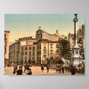 Poster Piazza de Martiri, Naples, Italie classique Photo