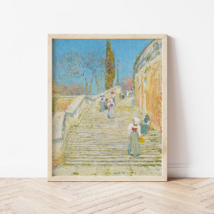Poster Piazza di Spagna, Rome Childe Hassam
