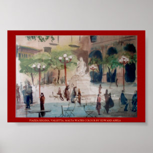 POSTER PIAZZA REGINA, MALTE