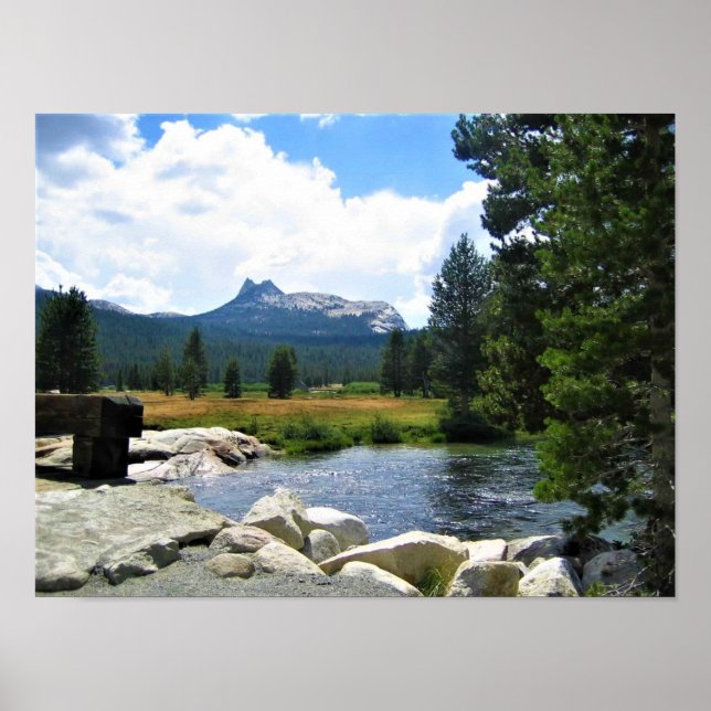 Poster Pic cathédral à Tuolumne Meadows, Yosemite, CA (Devant)