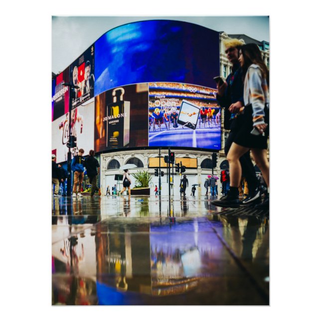 Poster Piccadilly circus on un jour (Devant)