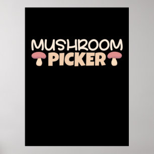 Poster Pickers à champignons